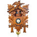 Clock with 5 Leaves and Chimes or Cuckoo Options