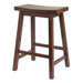Saddle Seat 24" Counter Stool in Walnut
