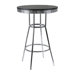 Summit Pub Table with Metal Legs in Black