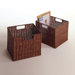 Set of 2 Espresso Small Storage Baskets