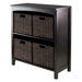 Terrace 3 Tier Storage Shelf with 4 Small Baskets