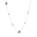 Artisan Long Bead Tin Cup Necklace