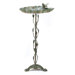 Distressed Verdigris Birdbath