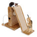 12.5" Activity Center with Sisal Slide and Bamboo Rubbing Post Cat Tree