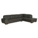 Jaquenetta Reversed Leather Sectional