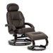 Baxton Studio Worland Modern Ergonomic Recliner and Ottoman