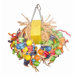 Medium Cluster with Hanging Wood Balls