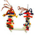 Medium Rope Swing with Wood Blocks and Leather Bird Toy