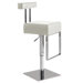Aria Adjustable Bar Stool in White