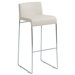 Nina Nauga Bar Stool in White