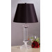 Battersby Accent Lamp with Charlotte Shade in Satin Nickel