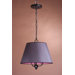 Stephanie Barrel Pendant Shade in Charcoal/Cherry