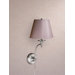 Josephine Wall Sconce with Charlotte Barrel Shade in Satin Nickel