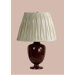 Madeleine Table Lamp with Charlotte Pinched Pleat Shade in Brown