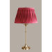 Morgan Table Lamp with Classic Shade in Satin Brass