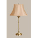 Morgan Table Lamp with Classic Bell Shade in Satin Brass