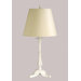 Webber Table Lamp with Charlotte Cream Shade in Antique White