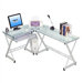 Tempered Glass L-Computer Desk