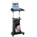 Deluxe Rolling Laptop Cart with Storage
