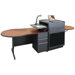 Zapf Office Support Instructor's Desk with Acrylic Door