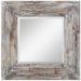 Keitts Mirror in Distressed Rustic White Wash