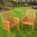 Wood Lounge Chairs in Brown (Set of 2)