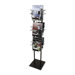 Magazine Displayer, 6 Pockets, 12"x12"x48", Black