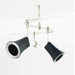 Railtoness Two Speaker Kit with Two-Circuit Monorail Mount