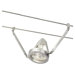 Bare One Light Track Light in Satin Aluminum