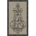 Ornamental Fountain Taupe Linen Wall Art