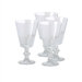 Frost Block Set of 4 Goblet Glasses