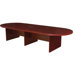 Legacy Modular Mahogany Laminate Conference Table with Center Grommets