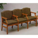 Madison Three Seats with Wood Legs
