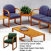 Contour Two Chairs with Corner Table