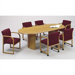 Contemporary Series  Oval Conference Table (Split Curved Panel Base)