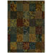 Home Nylon Multi Batik Leaf Rug
