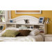 Summer Breeze White Wash Bookcase Headboard