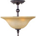 Bristol 14" 3 Light Semi Flush Mount