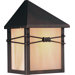 Taliesin 1 Light Outdoor Wall Mount with Iridescent Glass