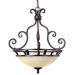 Manor 3 Light Inverted Pendant