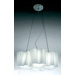 Logico 4 Light Quadruple Nested Suspension with 4x18W Fluorescent Bulbs