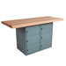 Two Station Workbench with Six Locker Openings