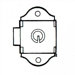 Built-in Key Locks with  Flat Key - Dead Bolt, Keyed Differently, 2 Keys