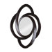Wall Mirror in Dark Brown