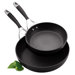 Elite Hard Anodised Twin Pack Skillet Set