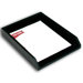 1000 Series Classic Leather Front-Load Letter Tray in Black