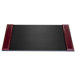 5000 Series 24kt Gold Tooled Leather 34 x 20 Side-Rail Desk Pad in Burgundy