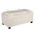 Metro Collection Vinyl Storage Bench with Dual Trays
