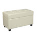 Metro Collection Rectangular Vinyl Storage Ottoman