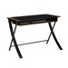Corvus Computer Desk with Black Glass